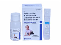 AMOXYFRANK D SUSP, AMOXYCILLIN(200MG) AND POTASSIUM CLAVULANATE(28.5MG) ORAL SUSP, offered by Biofrank Pharmaceuticals (India) Pvt. Ltd.