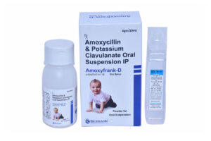 AMOXYFRANK D SUSP, AMOXYCILLIN(200MG) AND POTASSIUM CLAVULANATE(28.5MG) ORAL SUSP, offered by Biofrank Pharmaceuticals (India) Pvt. Ltd.