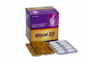 BIOCAL D3, CALCIUM CARBONATE 500 MG + VITAMIN D3 TABLETS, offered by Biofrank Pharmaceuticals (India) Pvt. Ltd.
