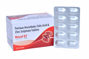 BIOCAL-XT, FERROUS ASCORBATE + FOLIC ACID + ZINC SULPHATE TABLETS, offered by Biofrank Pharmaceuticals (India) Pvt. Ltd.