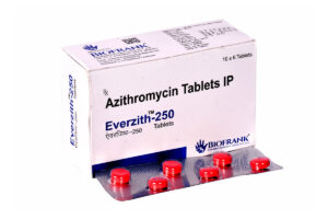 EVERZITH-250, AZITHROMYCIN 250 MG TABLET, offered by Biofrank Pharmaceuticals (India) Pvt. Ltd.
