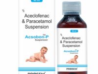 Acsobon-P, Aceclofenac & Paracetamol Suspension, offered by Biofrank Pharmaceuticals (India) Pvt. Ltd.