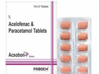 Acsobon-p Tablets, Aceclofenac & Paracetamol Tablets, offered by Biofrank Pharmaceuticals (India) Pvt. Ltd.