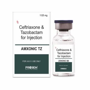 Amxonic TZ, Ceftriaxone & Tazobactam for Injection, offered by Biofrank Pharmaceuticals (India) Pvt. Ltd.