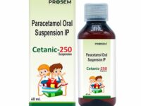 Cetanic-250-Suspenstion, Paracetamol Oral Suspension IP, offered by Biofrank Pharmaceuticals (India) Pvt. Ltd.