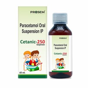 Cetanic-250-Suspenstion, Paracetamol Oral Suspension IP, offered by Biofrank Pharmaceuticals (India) Pvt. Ltd.