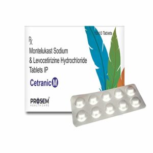 Cetranic-M, Montelukast Sodium & Levocetirizine Hydrochloride Tablets IP, offered by Biofrank Pharmaceuticals (India) Pvt. Ltd.