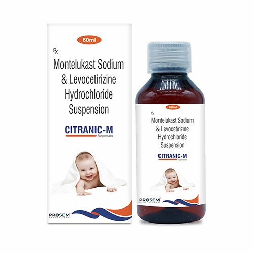 Citranic-M, Montelukast Sodium & Levocetirizine Hydrochloride Suspension, offered by Biofrank Pharmaceuticals (India) Pvt. Ltd.