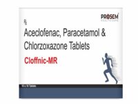 Cloffnic-MR, Aceclofenac, Paracetamol & Chlorzoxazone Tablets, offered by Biofrank Pharmaceuticals (India) Pvt. Ltd.