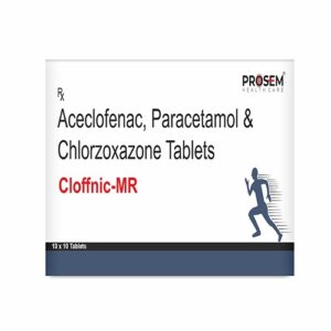 Cloffnic-MR, Aceclofenac, Paracetamol & Chlorzoxazone Tablets, offered by Biofrank Pharmaceuticals (India) Pvt. Ltd.
