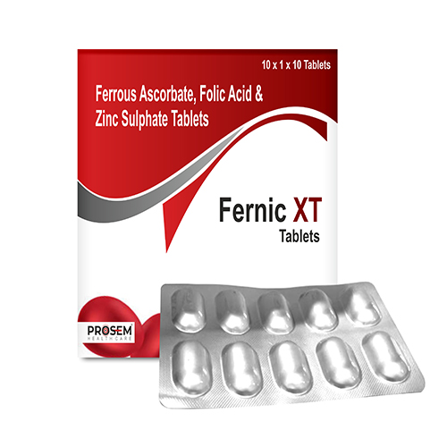 Fernic XT, Ferrous Ascorbate, Folic Acid & Zinc Sulphate Tablets, offered by Biofrank Pharmaceuticals (India) Pvt. Ltd.