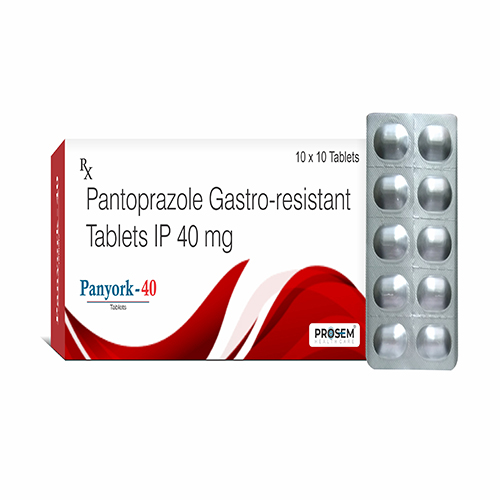 Panyork-40, Pantoprazole Gastro-resistant Tablets IP 40 mg, offered by Biofrank Pharmaceuticals (India) Pvt. Ltd.