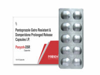 Panyork-DSR, Pantoprozole Gstro Resistant & Domperidone Prolonged Release Capsules I.P, offered by Biofrank Pharmaceuticals (India) Pvt. Ltd.