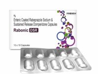 Rabonic-DSR, Enteric Coated Rabeprazole Sodium & Sustained Release Domperidone Capsules, offered by Biofrank Pharmaceuticals (India) Pvt. Ltd.