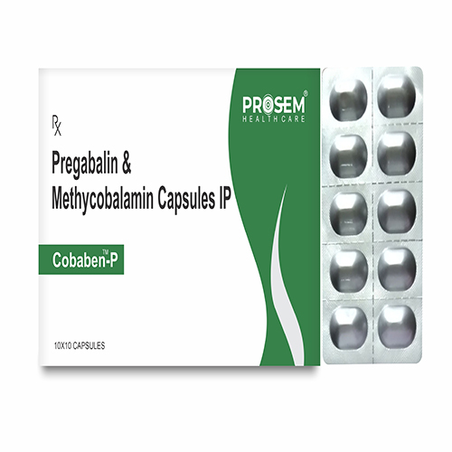 Cobaben-P, Pregabalin & Methycobalamin Capsules IP, offered by Biofrank Pharmaceuticals (India) Pvt. Ltd.
