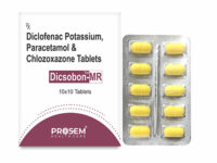 Dicsobon-MR, Diclofenac Potassium, Paracetamol & Chlozoxazone Tablets, offered by Biofrank Pharmaceuticals (India) Pvt. Ltd.