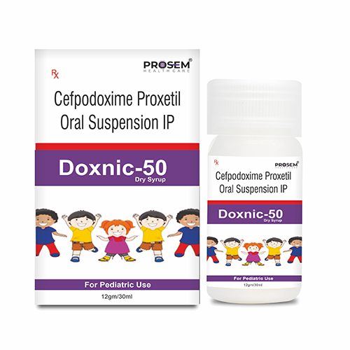 Doxnic-50, Cefpodoxime Proxetil Oral Suspension IP, offered by Biofrank Pharmaceuticals (India) Pvt. Ltd.