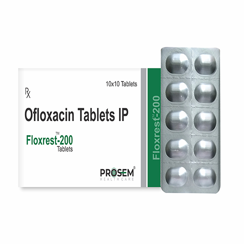 Floxrest-200, Ofloxacin Tablets IP, offered by Biofrank Pharmaceuticals (India) Pvt. Ltd.