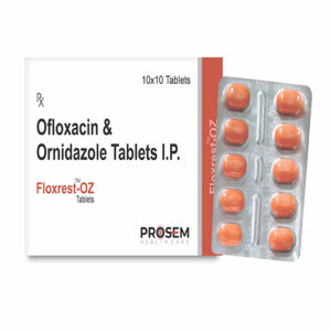Floxrest-OZ, Ofloxacin & Ornidazole Tablets I.P, offered by Biofrank Pharmaceuticals (India) Pvt. Ltd.