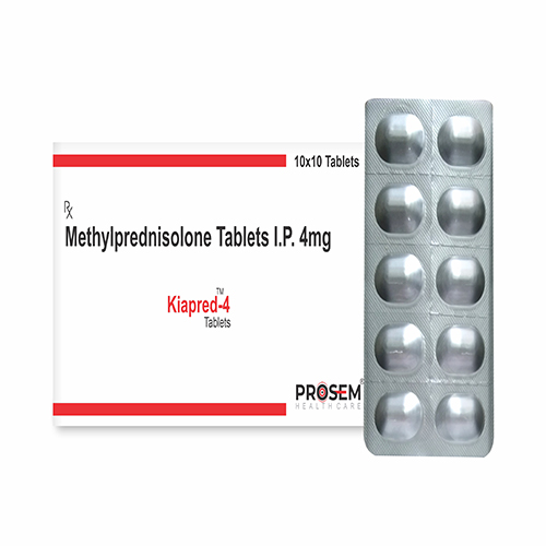 Kiapred-4, Methylprednisolone Tablets I.P. 4mg, offered by Biofrank Pharmaceuticals (India) Pvt. Ltd.