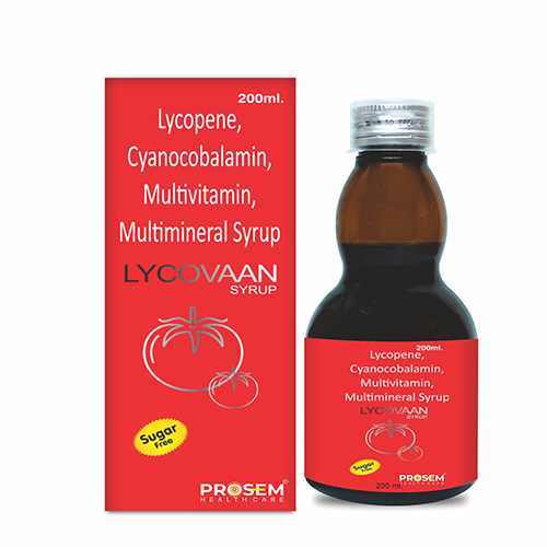 LYCOVAAN, Lycopene, Cyanocobalamin, Multivitamin, Multimineral Syrup, offered by Biofrank Pharmaceuticals (India) Pvt. Ltd.
