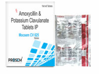 Mocsem CV 625, Amoxycillin & Potassium Clavulanate Tablets IP, offered by Biofrank Pharmaceuticals (India) Pvt. Ltd.