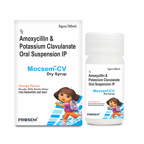 Mocsem-CV, Amoxycillin & Potassium Clavulanate Oral Suspension IP, offered by Biofrank Pharmaceuticals (India) Pvt. Ltd.