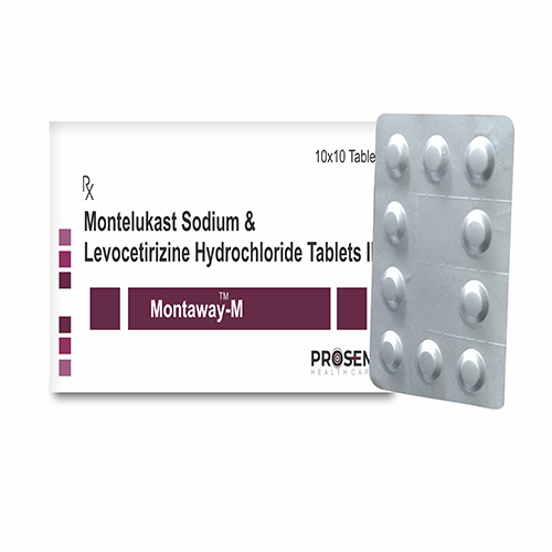 Montaway-M, Montelukast Sodium & Levocetirizine Hydrochloride Tablets, offered by Biofrank Pharmaceuticals (India) Pvt. Ltd.
