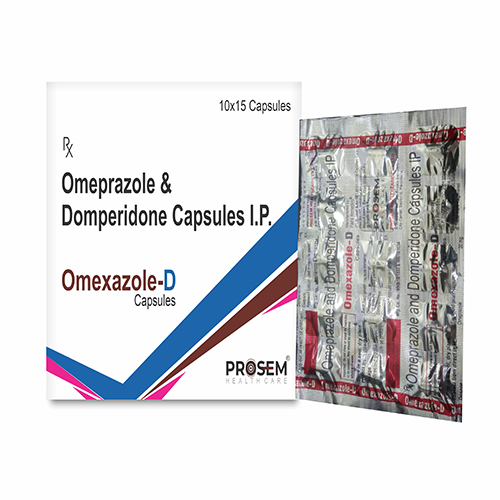 Omexazole-D, Omeprazole & Domperidone Capsules I.P. , offered by Biofrank Pharmaceuticals (India) Pvt. Ltd.