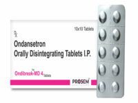Ondibreak-MD 4, Ondansetron Orally Disintegrating Tablets I.P., offered by Biofrank Pharmaceuticals (India) Pvt. Ltd.