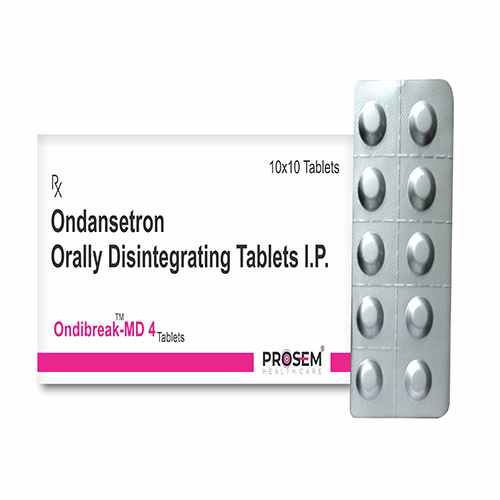 Ondibreak-MD 4, Ondansetron Orally Disintegrating Tablets I.P., offered by Biofrank Pharmaceuticals (India) Pvt. Ltd.