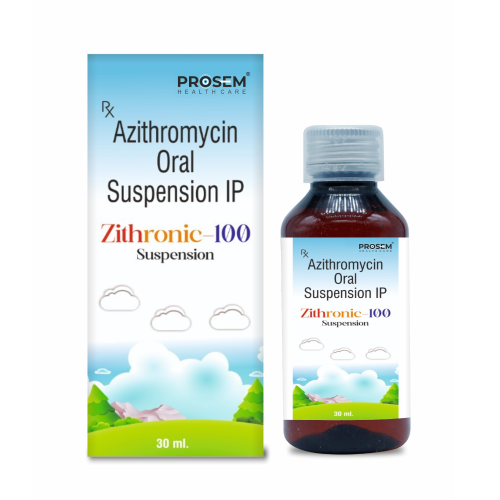 Zithronic-100, Azithromycin Oral Suspension IP, offered by Biofrank Pharmaceuticals (India) Pvt. Ltd.