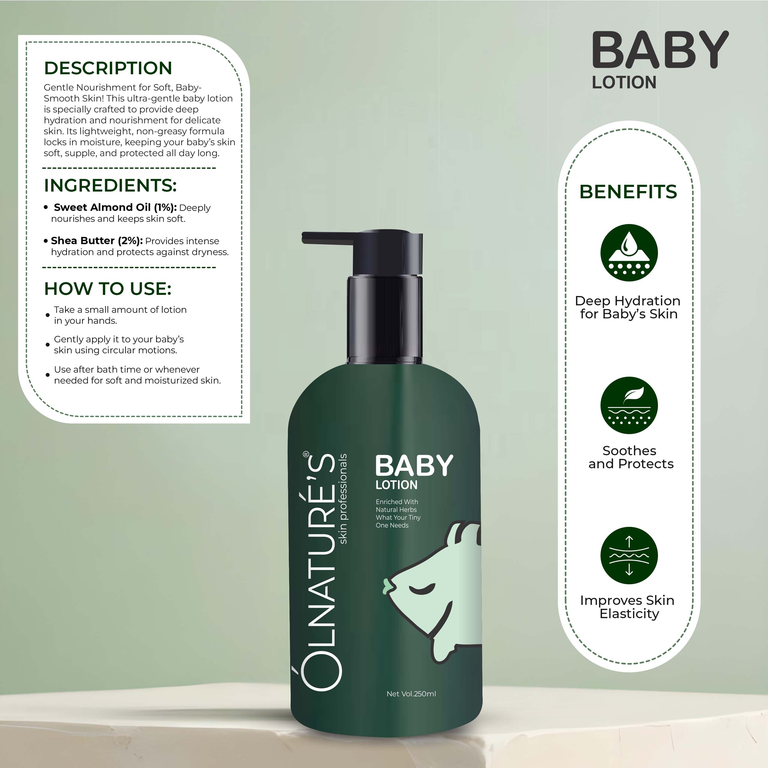 OLNATURE'S-BABY LOTION, offered by Biofrank Pharmaceuticals (India) Pvt. Ltd.