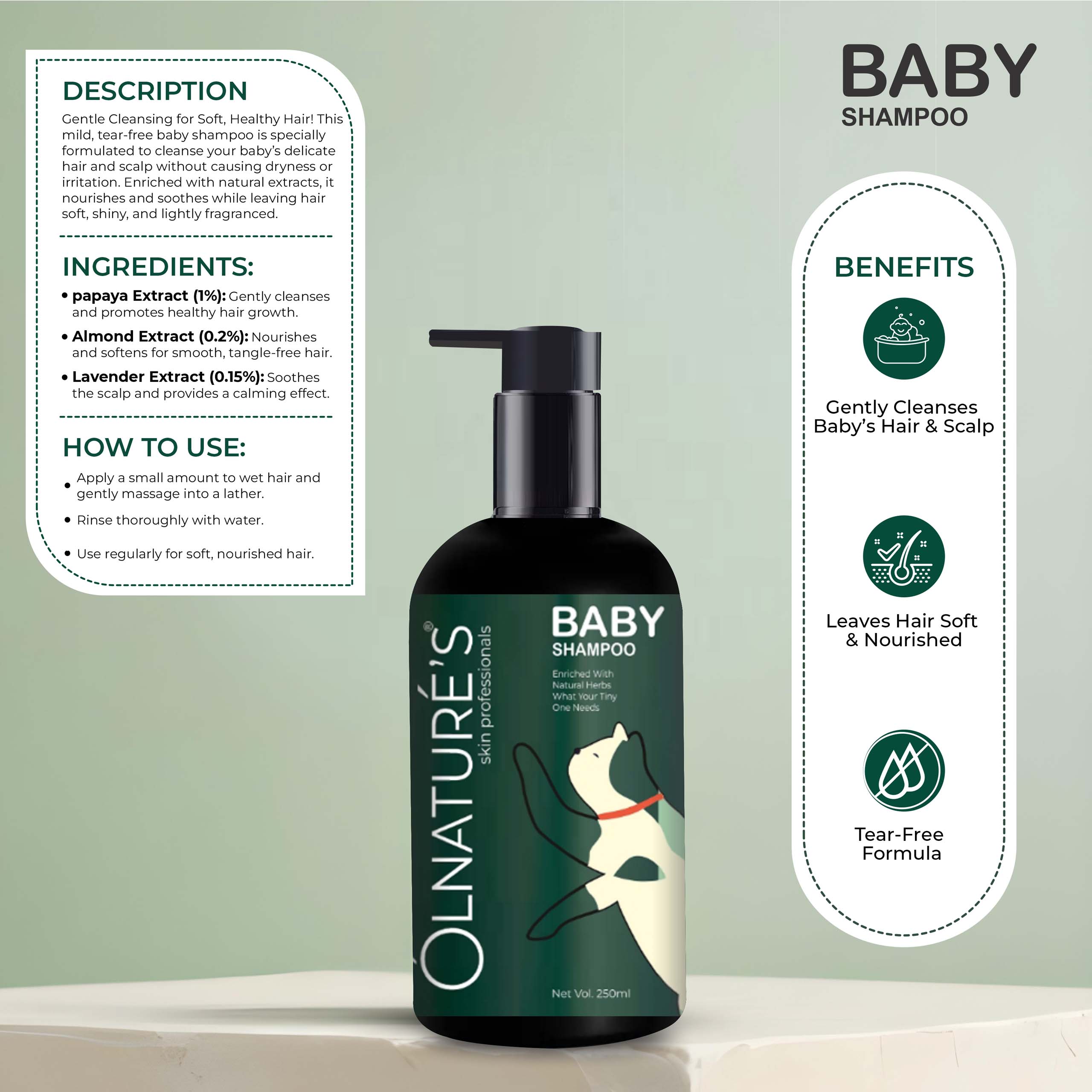 OLNATURE'S-BABY SHAMPOO, offered by Biofrank Pharmaceuticals (India) Pvt. Ltd.