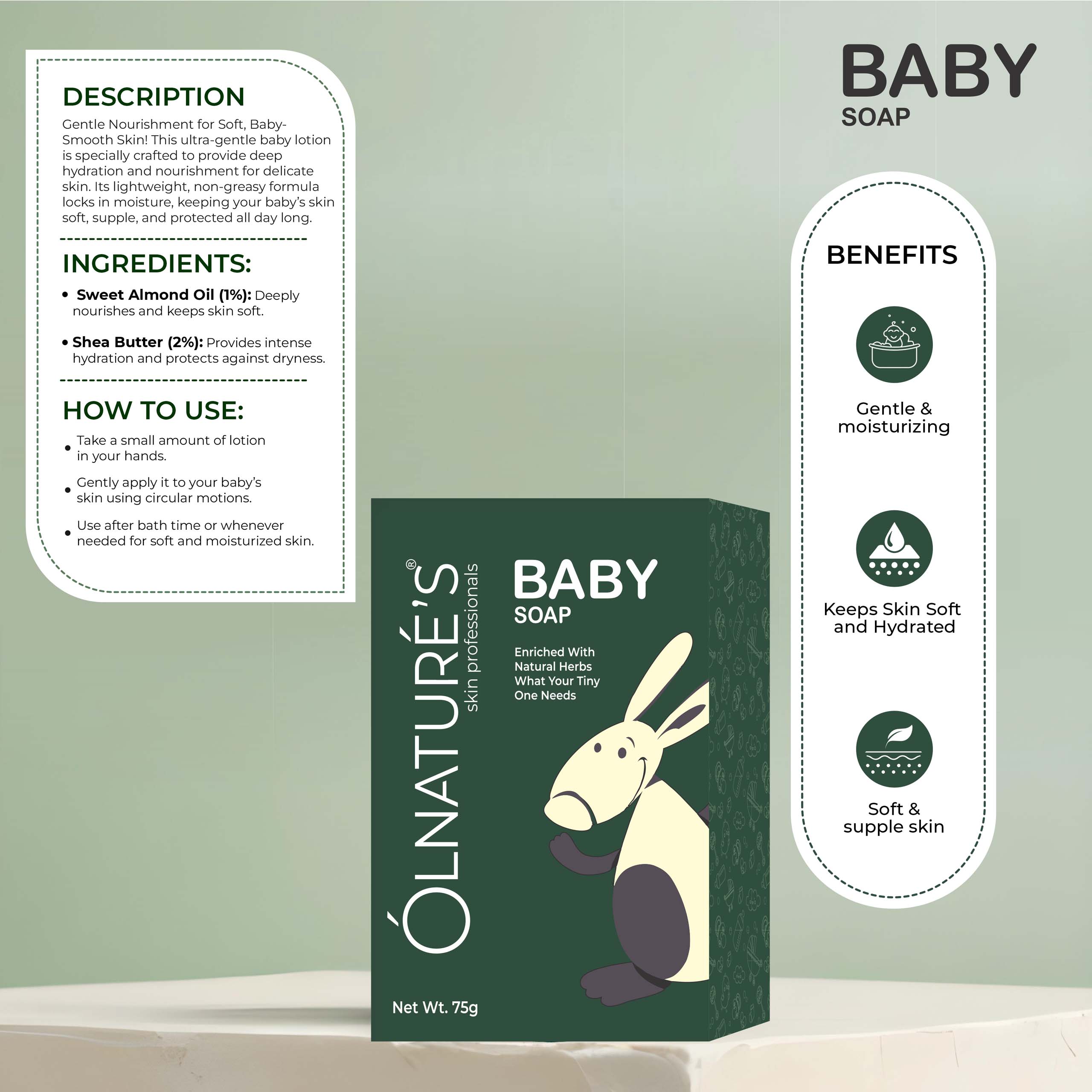 OLD NATURE'S-BABY SOAP, offered by Biofrank Pharmaceuticals (India) Pvt. Ltd.