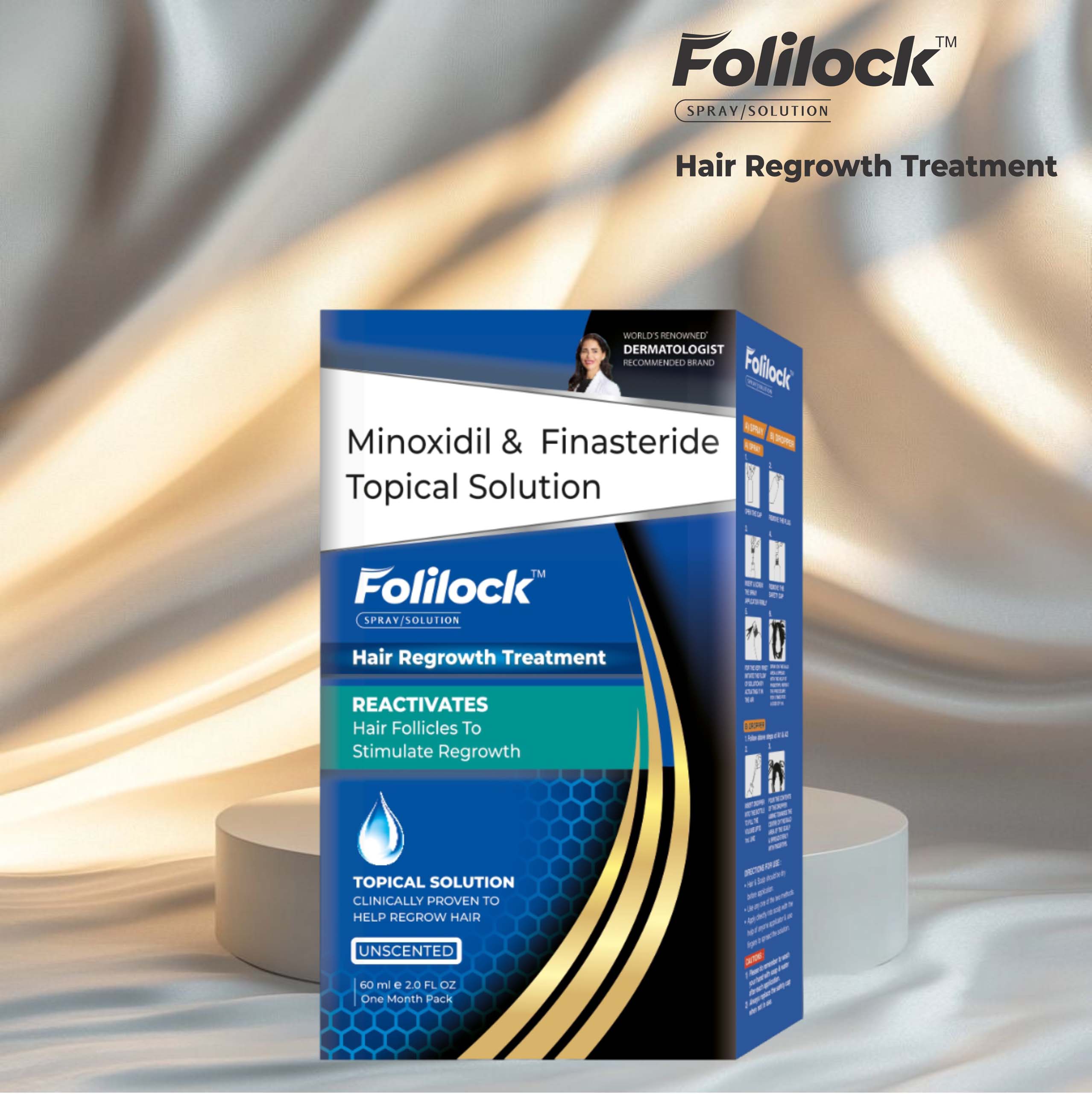Folilock SPRAY/SOLUTION-Hair Regrowth Treatment, offered by Biofrank Pharmaceuticals (India) Pvt. Ltd.