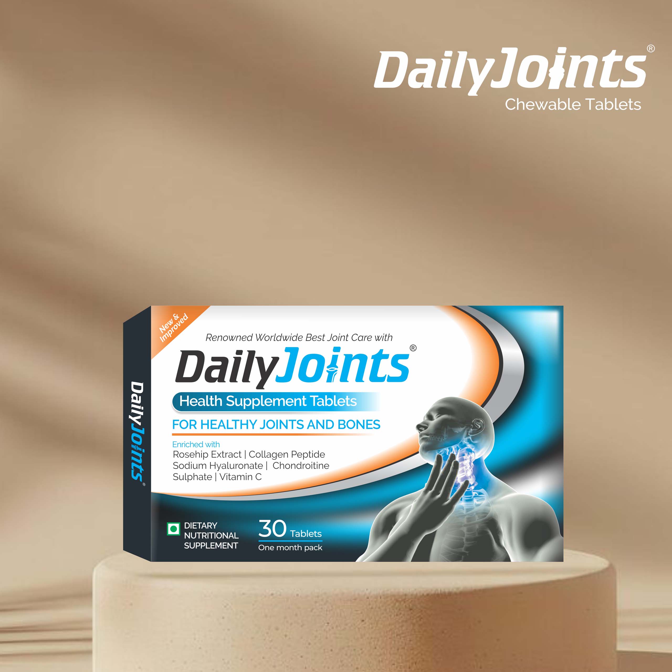 Daily Joints-Chewable Tablets, offered by Biofrank Pharmaceuticals (India) Pvt. Ltd.
